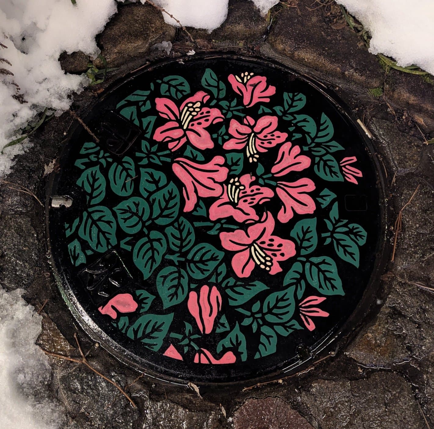 A japanese manhole cover.