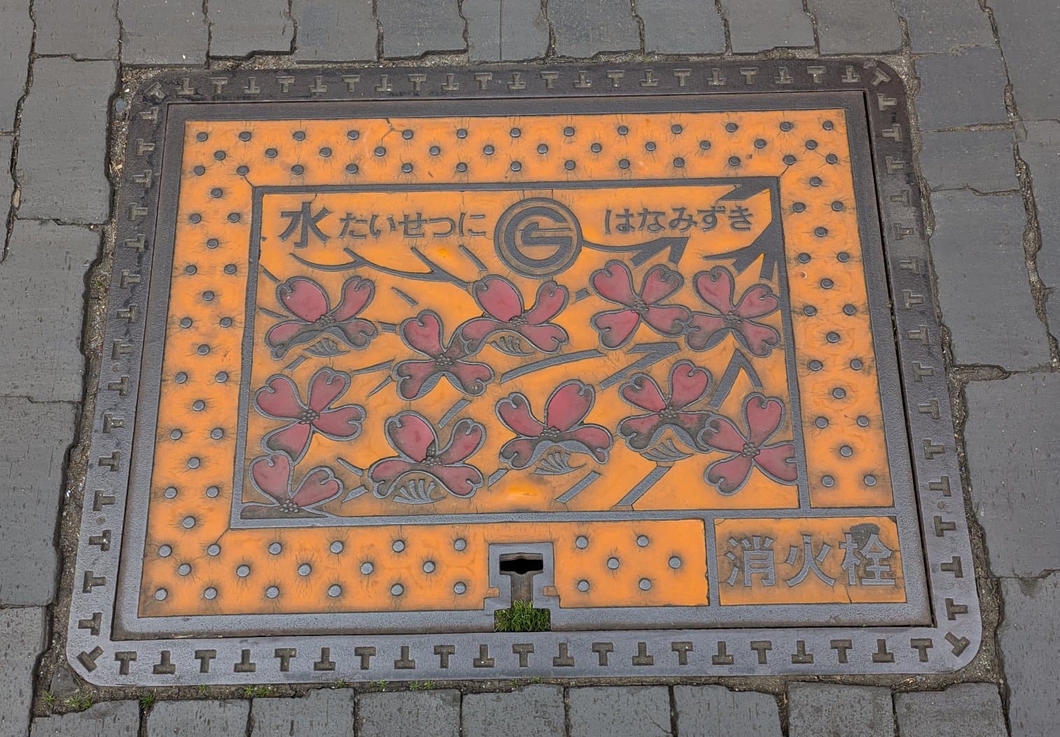 A japanese manhole cover.