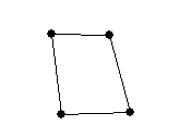 A GIF showing a "rotating" outline of a rectangle.