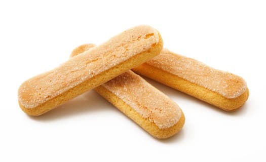 A standard savoiardi biscuit.